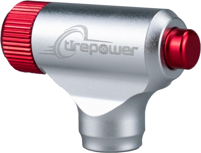 Ctrepower مضخة إطارات دراجة هوائية CO2 – إطلاق سريع بزر الضغط، تناسب صمامات بريستا وشرايدر، مضخة CO2 للدراجة أو 5X 16 جرام من خراطيش CO2 الملولبة - Image 5